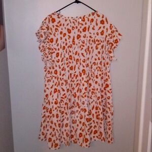 Cheetah/ leopard print mini dress